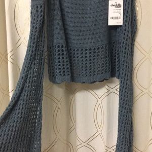 off the shoulder bell sleeve top